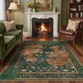 thumbnail image 1 of KUETH 5'x7' Tiger Area Rugs for Living Room, Non Slip Machine Washable Vintage Boho Rug, Low Pile Print Rug for Bedroom Dining Room Home Office, 1 of 9