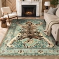 thumbnail image 1 of KUETH 5'x7' Tiger Area Rugs for Living Room, Non Slip Machine Washable Vintage Boho Rug, Low Pile Print Rug for Bedroom Dining Room Home Office, 1 of 9