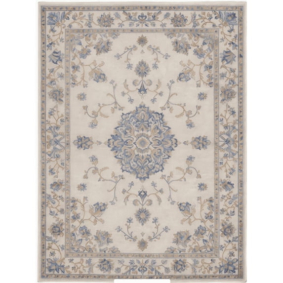 KUETH 5X7 Vintage Area Rugs Machine Washable Rugs for Living Room, Non Slip Flat Pile Rug with Rubber Backing, Boho Rug for Entryway Bedroom Dining Room Home Office