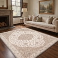 thumbnail image 1 of KUETH 5x7 Machine Washable Vintage Persian Style Rug for Living Room, Soft Low Pile Non Slip Backing Area Rug, Dusty Beige Rug for Bedroom Dining Room, 1 of 2