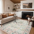 thumbnail image 1 of KUETH 5x7 Vintage Area Rugs Machine Washable Rugs for Living Room, Non Slip Flat Pile Rug with Rubber Backing, Boho Rug for Entryway Bedroom Dining Room Home Office, 1 of 12