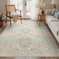 thumbnail image 1 of KUETH 5x7 Vintage Floral Area Rugs Machine Washable Rugs for Living Room, Non Slip Flat Pile Rug with Rubber Backing, Boho Rug for Entryway Bedroom Dining Room Home Office, 1 of 10