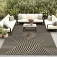 thumbnail image 1 of KUETH 6'x 9'Outdoor Plastic Rug Foldable Waterproof UV Resistant Outdoor Patio Geometric RV Deck Rug, 1 of 6