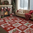 thumbnail image 1 of KUETH 6X9 Area Rugs Christmas Rug, Machine Washable Rug, Area Rugs for Livingroom, Printed Christmas Decor,Ultra-thin Non Slip Rug, Low Pile for Bedroom, Kitchen, Dinning room, 1 of 7