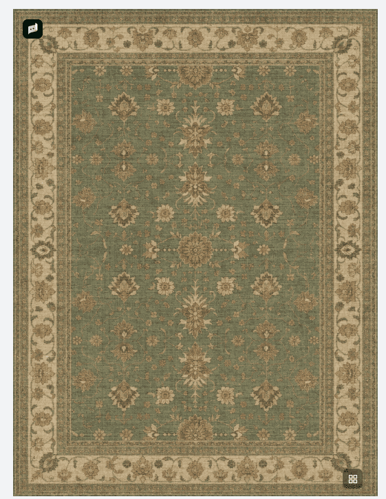 KUETH 6X9 Vintage Area Rugs Machine Washable Rugs for Living Room, Non ...