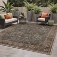 thumbnail image 1 of KUETH 8'X10' Outdoor Rugs Machine Washable 3-Layer Material Non Slip Imitation Silicone Spot Camping Outdoor RV Carpet Patio Rug, Dark Green, 1 of 7