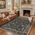 thumbnail image 1 of KUETH 8'X10' Vintage Area Rugs Machine Washable Rugs for Living Room, Non Slip Flat Pile Rug with Rubber Backing, Boho Rug for Entryway Bedroom Dining Room Home Office, 1 of 3