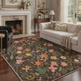thumbnail image 1 of KUETH 8'X10' Vintage Floral Area Rugs Machine Washable Rugs for Living Room, Non Slip Flat Pile Rug with Rubber Backing, Boho Rug for Entryway Bedroom Dining Room Home Office, 1 of 3