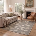 thumbnail image 1 of KUETH 8x10 Machine Washable Floral Rug for Living Room, Large Soft Low Pile Non Slip Backing Area Rug, Dusty Greige Rug for Bedroom Dining Room Office, 1 of 5