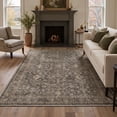 thumbnail image 1 of KUETH 8x10 Persian Area Rug for Living Room, Large Machine Washable Soft Low Pile Non Slip Backing Area Rug, FLORAL Rug for Bedroom Office, 1 of 5