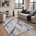 thumbnail image 1 of KUETH 8x10 Soft Modern Minimalist Rug for Living Room, Large Machine Washable Low Pile Non Slip Backing Area Rug, Dusty Blue Rug for Bedroom Office, 1 of 5