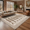 thumbnail image 1 of KUETH 8x10 Washable Area Rug, Non Slip Flat Pile Fish Pattern Rug for Living Room Bedroom Dining Room, Pet Friendly, 1 of 6