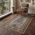 thumbnail image 1 of KUETH 8x10 Zebra Area Rugs Machine Washable Rugs for Living Room, Non Slip Flat Pile Rug with Rubber Backing, Modern Rug for Entryway Bedroom Dining Room Home Office, 1 of 3