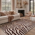 thumbnail image 1 of KUETH 8x10 Zebra Area Rugs Machine Washable Rugs for Living Room, Non Slip Flat Pile Rug with Rubber Backing, Modern Rug for Entryway Bedroom Dining Room Home Office, 1 of 4