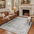 thumbnail image 1 of KUETH 9'X12' Vintage Area Rugs Machine Washable Rugs for Living Room, Non Slip Flat Pile Rug with Rubber Backing, Boho Rug for Entryway Bedroom Dining Room Home Office, 1 of 3