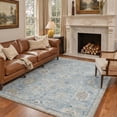 thumbnail image 1 of KUETH 9'X12' Vintage Area Rugs Machine Washable Rugs for Living Room, Non Slip Flat Pile Rug with Rubber Backing, Boho Rug for Entryway Bedroom Dining Room Home Office, 1 of 3