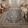 thumbnail image 1 of KUETH 9'X12' Vintage Floral Area Rugs Machine Washable Rugs for Living Room, Non Slip Flat Pile Rug with Rubber Backing, Boho Rug for Entryway Bedroom Dining Room Home Office, 1 of 3