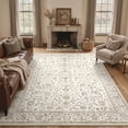 thumbnail image 1 of KUETH 9X12 Vintage Area Rugs Machine Washable Rugs for Living Room, Non Slip Flat Pile Rug with Rubber Backing, Boho Rug for Entryway Bedroom Dining Room Home Office, 1 of 12
