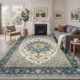 thumbnail image 1 of KUETH 9X12 Vintage Area Rugs Machine Washable Rugs for Living Room, Non Slip Flat Pile Rug with Rubber Backing, Boho Rug for Entryway Bedroom Dining Room Home Office, 1 of 11