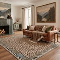 thumbnail image 1 of KUETH 9x12 Leopard Area Rugs Machine Washable Rugs for Living Room, Non Slip Flat Pile Rug with Rubber Backing, Modern Rug for Entryway Bedroom Dining Room Home Office, 1 of 4