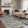 thumbnail image 1 of KUETH 9x12 Zebra Area Rugs Machine Washable Rugs for Living Room, Non Slip Flat Pile Rug with Rubber Backing, Modern Rug for Entryway Bedroom Dining Room Home Office, 1 of 9