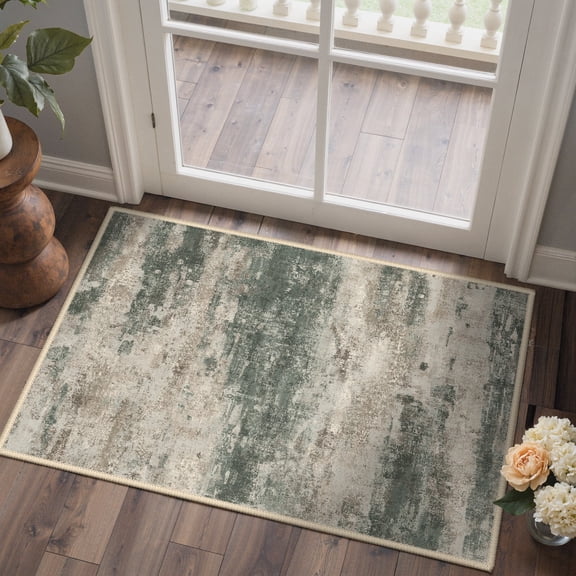 KUETH Area Rug 2×3 for Hallway Kitchen Indoor, Machine Washable Rug, Area Rugs for Living Room,Abstract Soft Area Rug, Non-Slip Rug, Bedroom, Kitchen, Dinning Room
