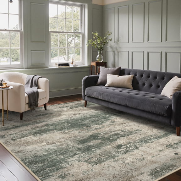 KUETH Area Rug 5×7 for Hallway Kitchen Indoor, Machine Washable Rug, Area Rugs for Living Room，Abstract Soft Area Rug, Non-Slip Rug, Bedroom, Kitchen, Dinning Room