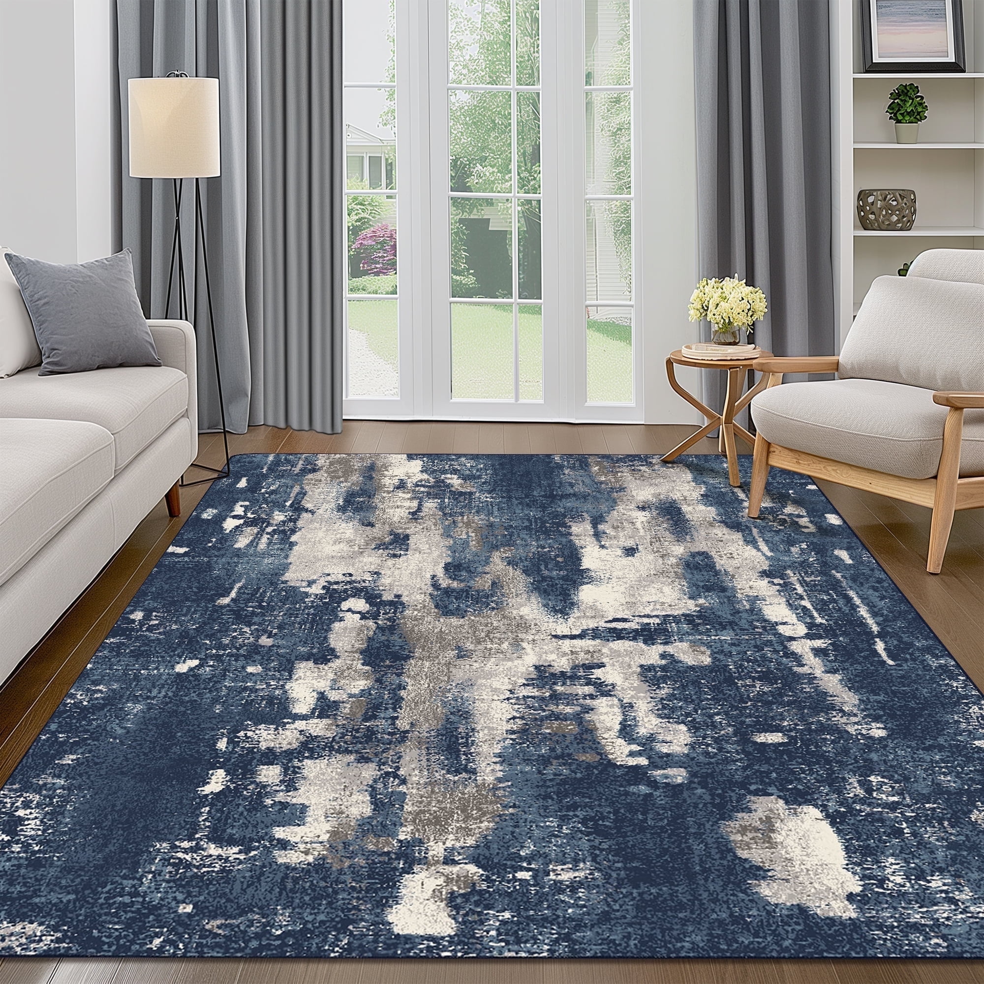 ホット セールの通販 Apartment the blue Living for Rugs Area Rug（KUETH Lottery ラグ・カーペット