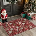 thumbnail image 1 of KUETH Christmas Runner Rugs 2x3 Machine Washable Non Slip Red Rugs for Kitchen,doorways and Hallway Decor, 1 of 8