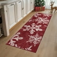 thumbnail image 1 of KUETH Christmas Runner Rugs 2x5 Machine Washable Non Slip Red Rugs for Kitchen,doorways and Hallway Decor, 1 of 8