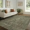 thumbnail image 1 of KUETH Area Rugs for Living Room 8x10 Machine Washable Bedroom Rugs Distressed Vintage Print Gray and Green Large Throw Rug Dining Room Aesthetic, Non Slip Carpet with Gripper, 1 of 8