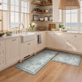 thumbnail image 1 of KUETH Kitchen Rug for Floor, Kitchen Mat Anti Fatigue, Non Slip Washable Kitchen Rug, Set of 2 Kitchen Mat 17"x47"+17"x30", Blue, 1 of 8