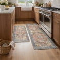 thumbnail image 1 of KUETH Kitchen Mats for Floor, Kitchen Rug with Anti Fatigue, Non Slip Washable Kitchen Rug, Set of 2 Kitchen Mat 17"x47"+17"x30", Runner Rug with Waterproof for Bathroon and Bedroom, 1 of 9