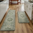 thumbnail image 1 of KUETH Kitchen Mats for Floor, Kitchen Rug with Anti Fatigue, Non Slip Washable Kitchen Rug, Set of 2 Kitchen Mat 17"x59"+17"x30", Runner Rug with Waterproof for Bathroon and Bedroom, 1 of 8