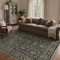 thumbnail image 1 of KUETH Modern 5x7 Area Rugs for Living Room, Non Slip Machine Washable Retro Rugs, Low Pile Chenille Print Rug for Bedroom, Dining Room, Home Office, 1 of 10