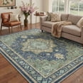 thumbnail image 1 of KUETH Modern 5x7 Area Rugs for Living Room, Non Slip Machine Washable Retro Rugs, Low Pile Chenille Print Rug for Bedroom, Dining Room, Home Office, 1 of 6