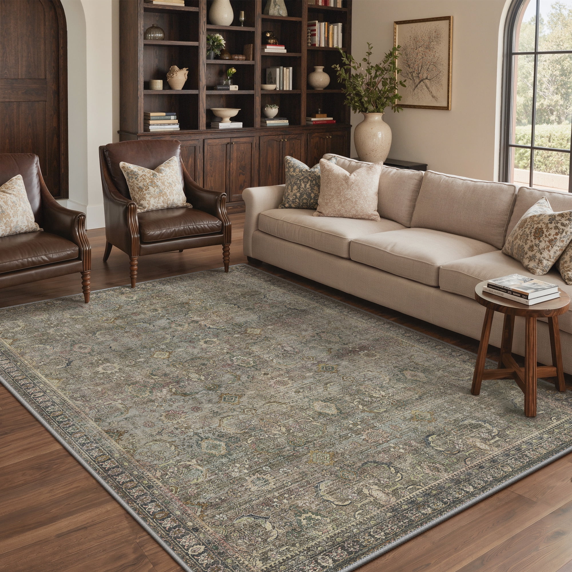 KUETH Modern 5x7 Area Rugs for Living Room, Non Slip Machine Washable ...