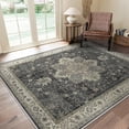 thumbnail image 1 of KUETH Modern 8x10 Area Rugs for Living Room, Non Slip Machine Washable Retro Rugs, Low Pile Chenille Print Rug for Bedroom, Dining Room, Home Office, 1 of 4