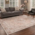 thumbnail image 1 of KUETH Modern 9x12 Area Rugs for Living Room, Non Slip Machine Washable Retro Rugs, Low Pile Chenille Print Rug for Bedroom, Dining Room, Home Office, 1 of 6