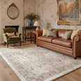 thumbnail image 1 of KUETH Modern 9x12 Area Rugs for Living Room, Non Slip Machine Washable Retro Rugs, Low Pile Chenille Print Rug for Bedroom, Dining Room, Home Office, 1 of 4