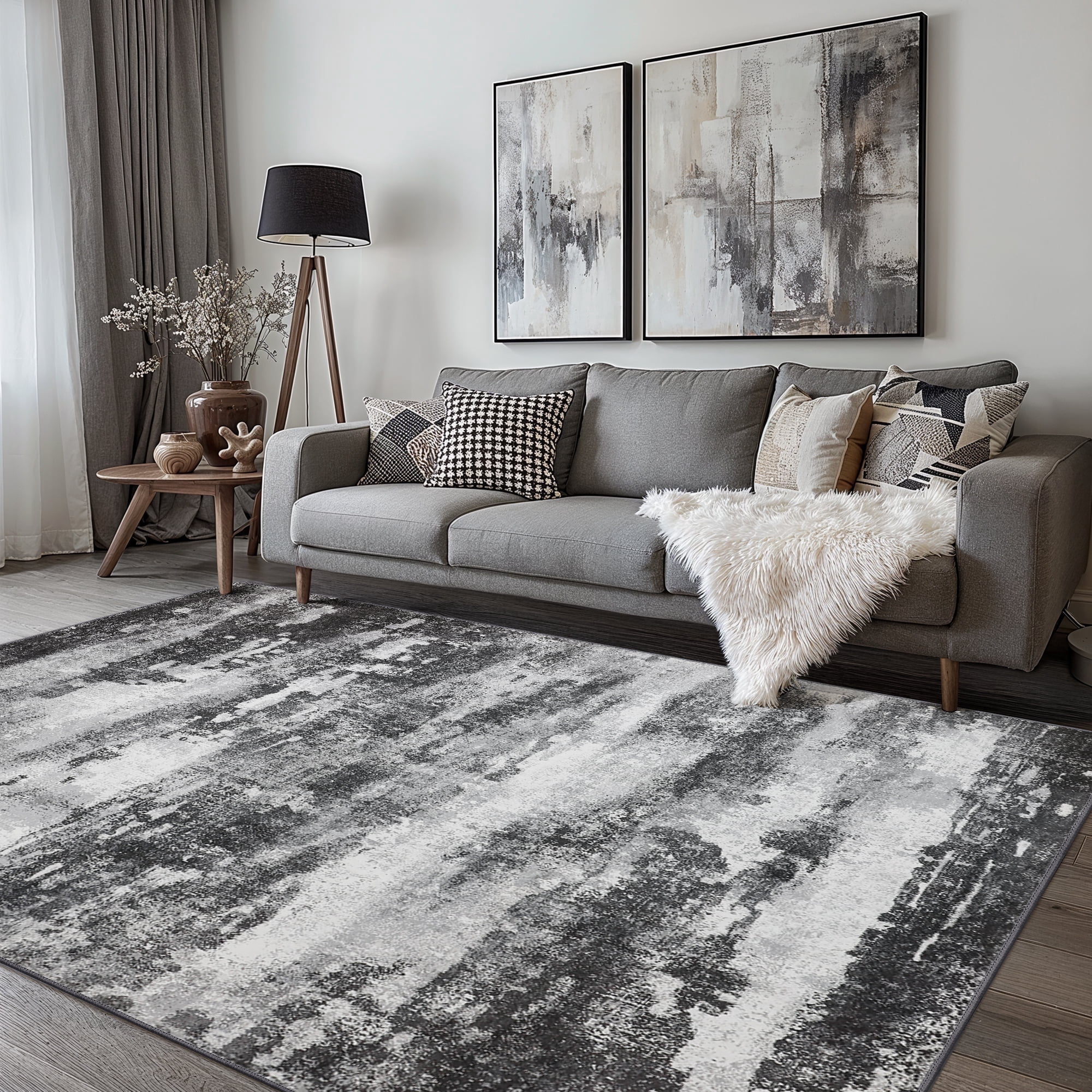 Living Rooms With Black Rugs: Stylish Ideas to Transform Your Space