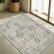 KUETH Modern Area Rug 2x3 Non Slip Hallway Runner Rug, Low Pile Machine Washable Rugs for Entryway, Hallway, Kitchen and