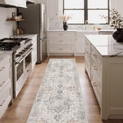 KUETH Modern Area Rug 2x7 Non Slip Hallway Runner Rug, Low Pile Machine Washable Rugs for Entryway, Hallway, Kitchen and