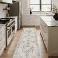 thumbnail image 1 of KUETH Modern Area Rug 2x8 Non Slip Hallway Runner Rug, Low Pile Machine Washable Rugs for Entryway, Hallway, Kitchen and Corridor, Light Taupe Brown, 1 of 8