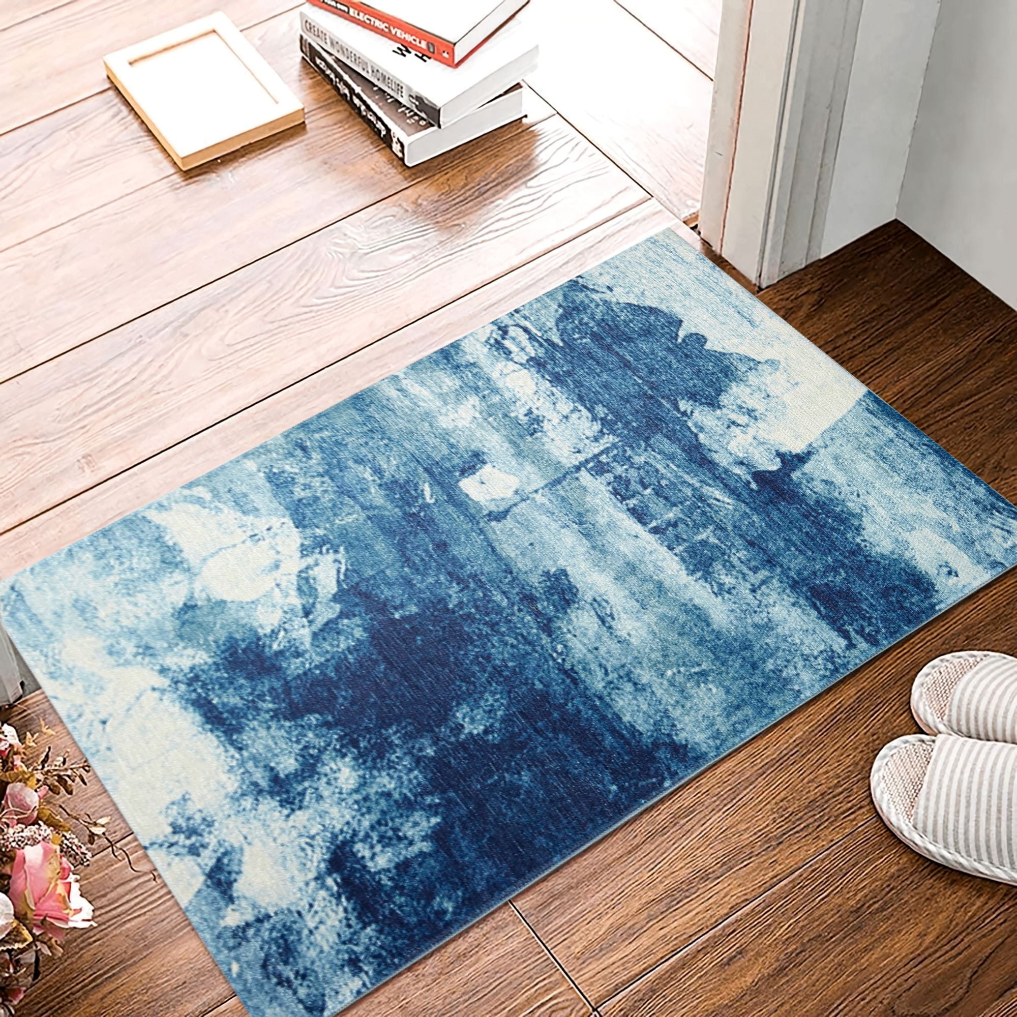 KUETH Outdoor Mat, Nonslip and Absorbent Entrance Mat,Machine