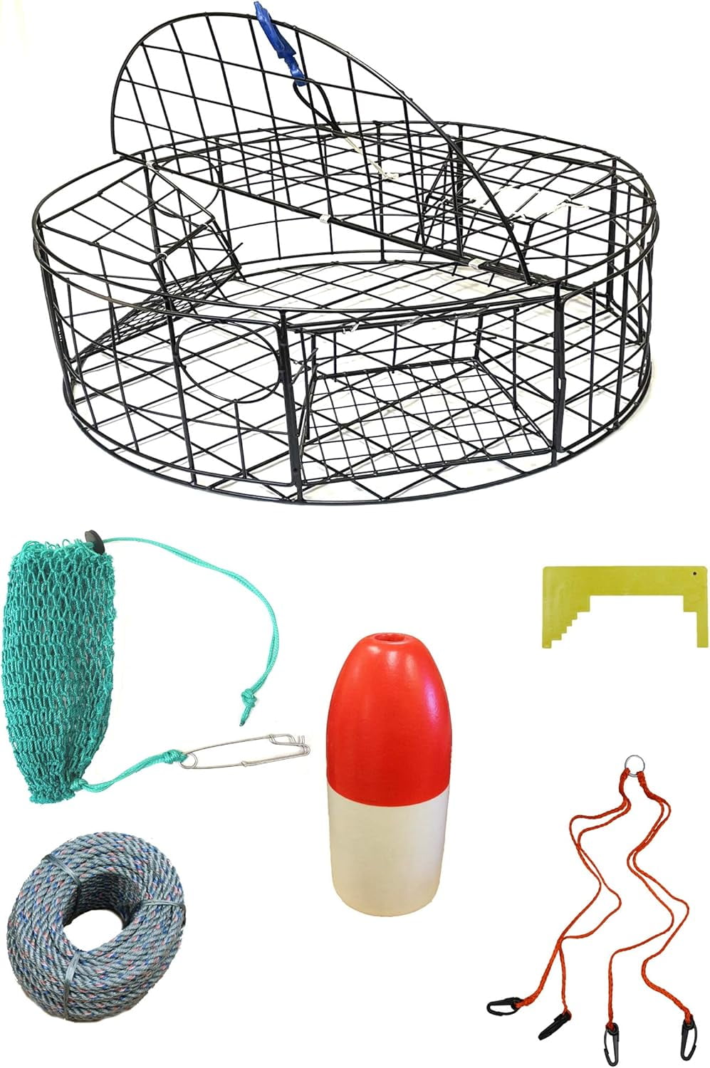 KUFA Sports Tower Style Vinyl Coated Prawn Trap With Prawn, image size:997x1500