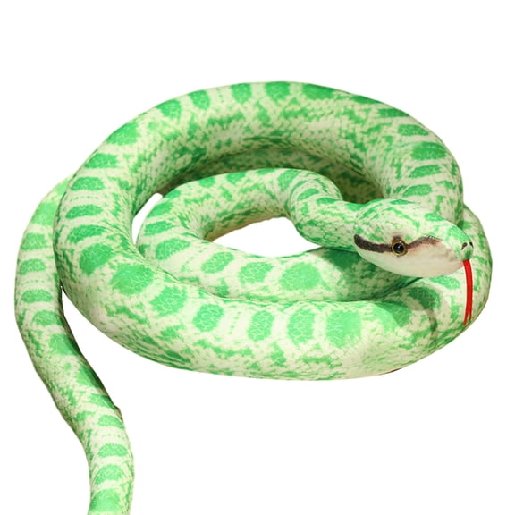 KUFptva 100cm Life Like Snake Plush Dolls With Simulation Pattern Plush Realistic Snake Stuffed For Home Sofa Decoration