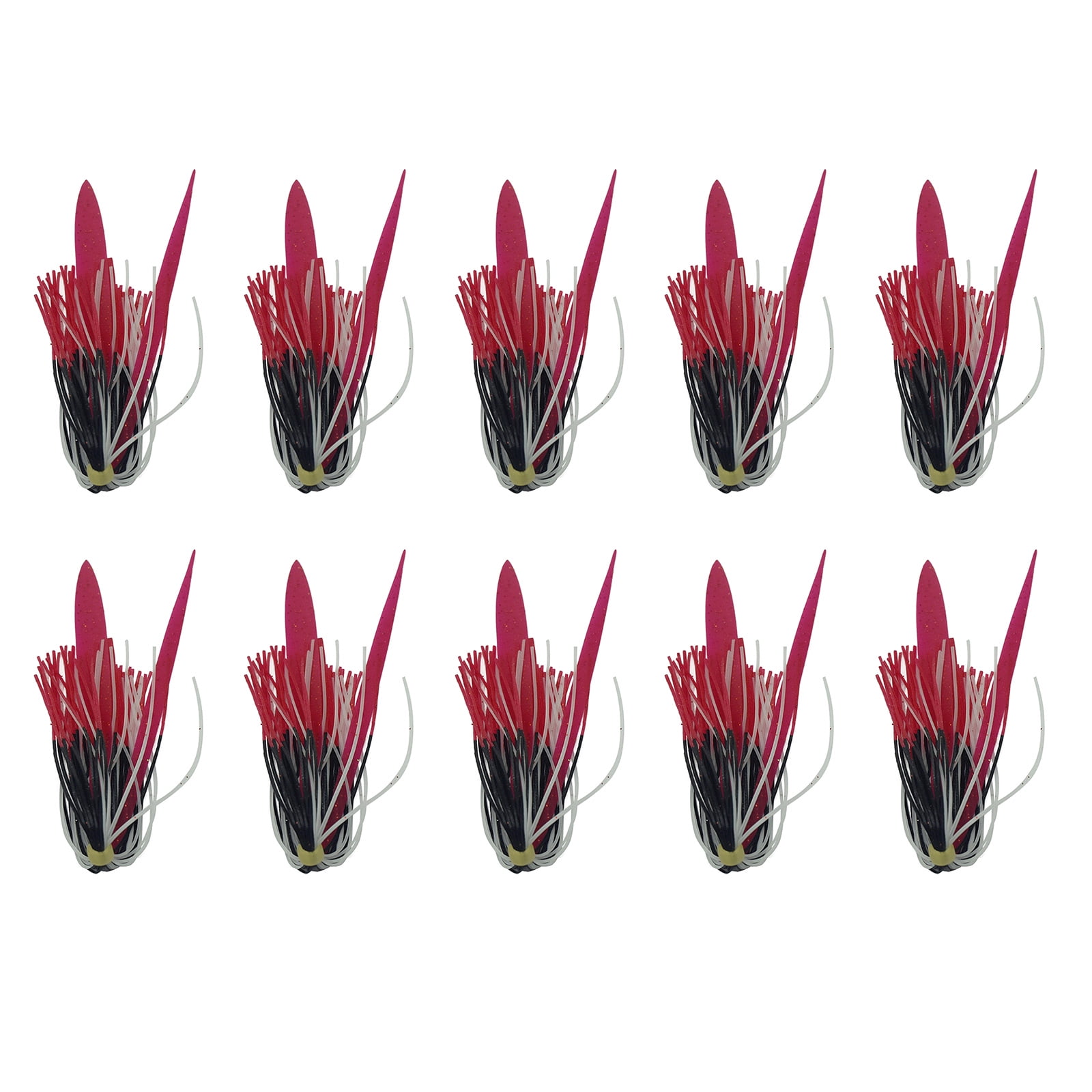 Silicone Spinnerbait Skirts With Tube Rattles - 50 Strands, DIY Replacement Skirts For Bass Fishing Lures