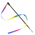 thumbnail image 1 of KUFptva 10pcs/set Teaser Wand Toy Double Sided Color Strips Cats Teaser Wand Interactive Stick Toy Scratching Chased Wand Toy, 1 of 7
