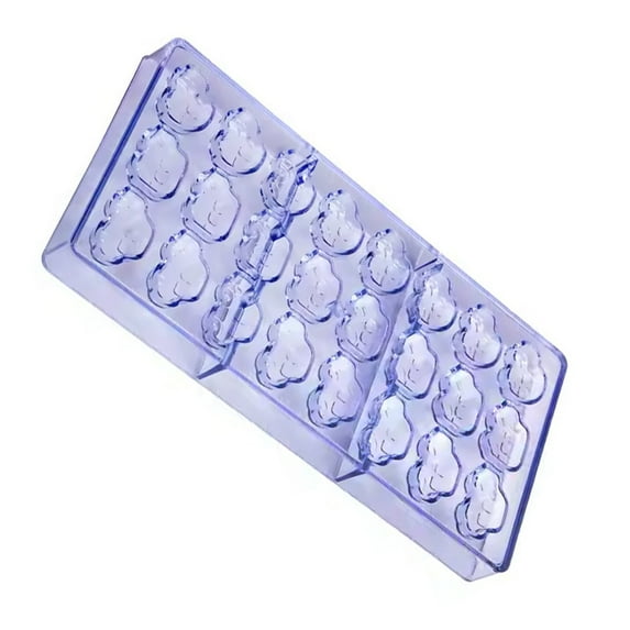 KUFptva 24 Cavity Car Shape Chocolate Molds Car Chocolate Molds 24 Cavity for Easily Baking and Party Preparation